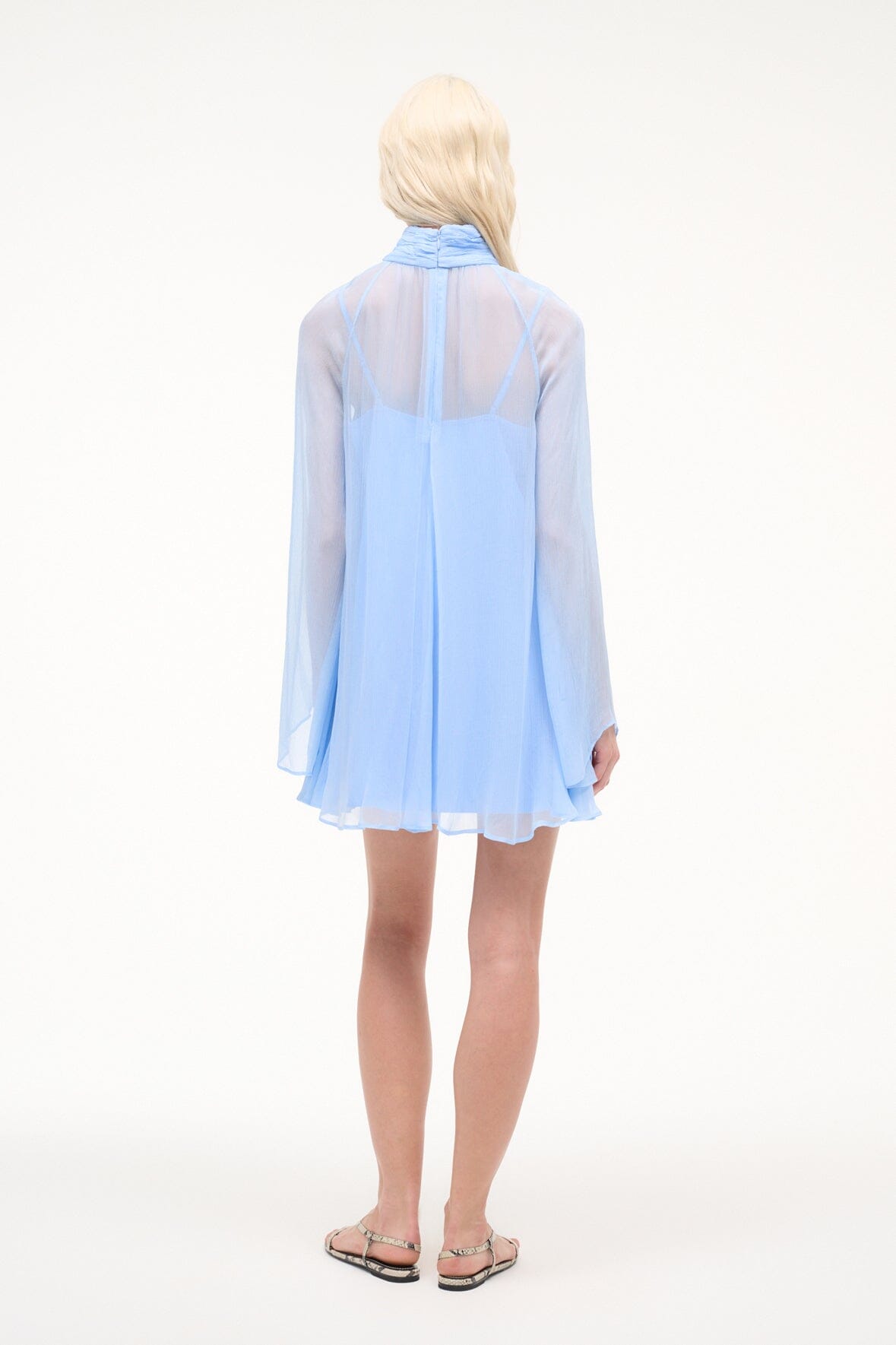 ESTHER MINI DRESS | CLEAR BLUE