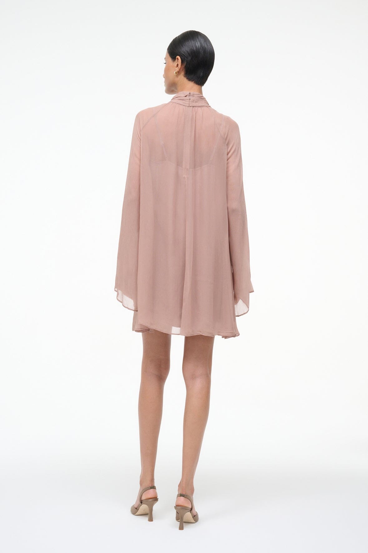 ESTHER MINI DRESS | TAUPE