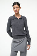 GEMMA CASHMERE SWEATER | CHARCOAL