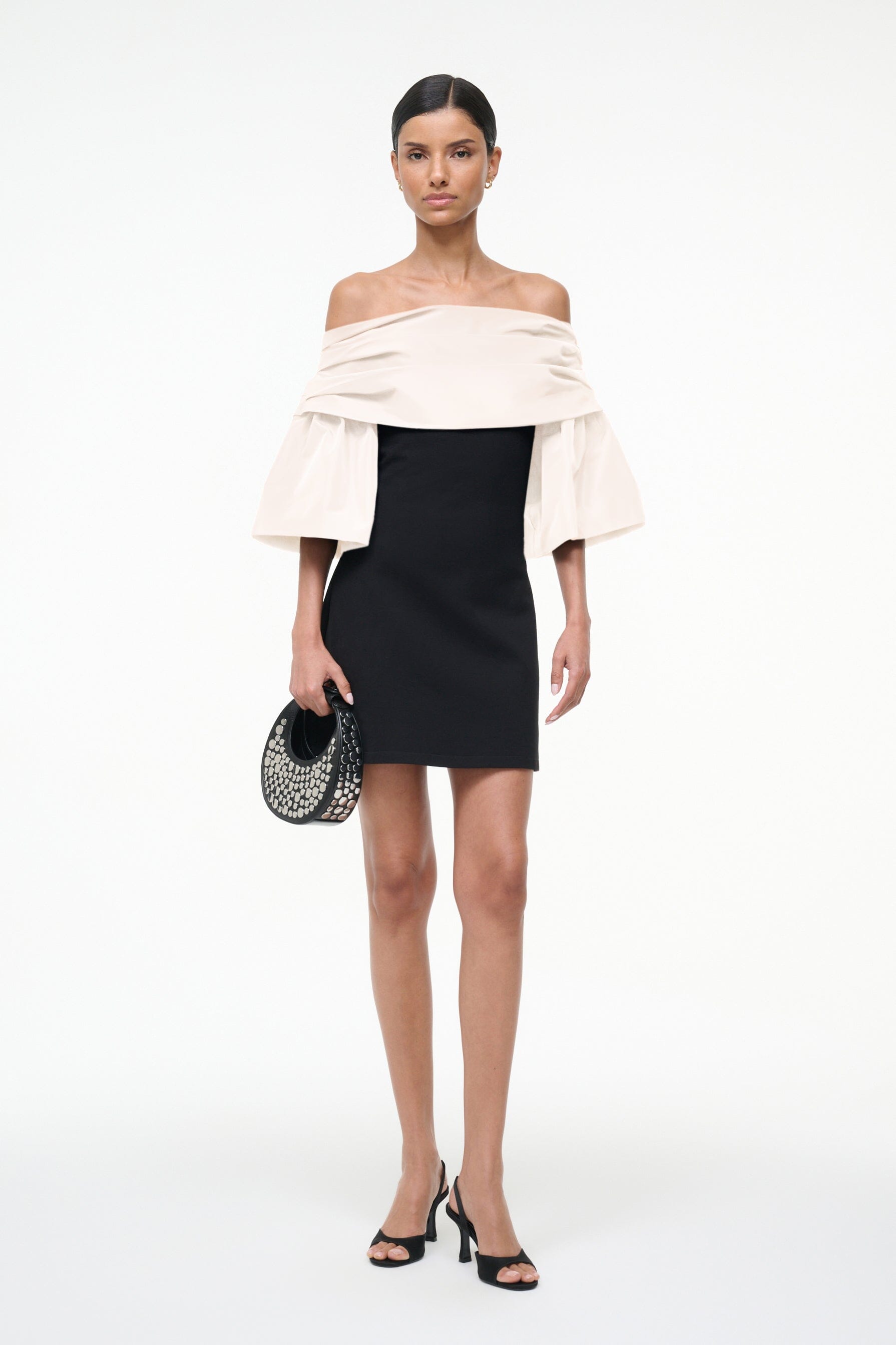 HARPER DRESS | BLACK IVORY