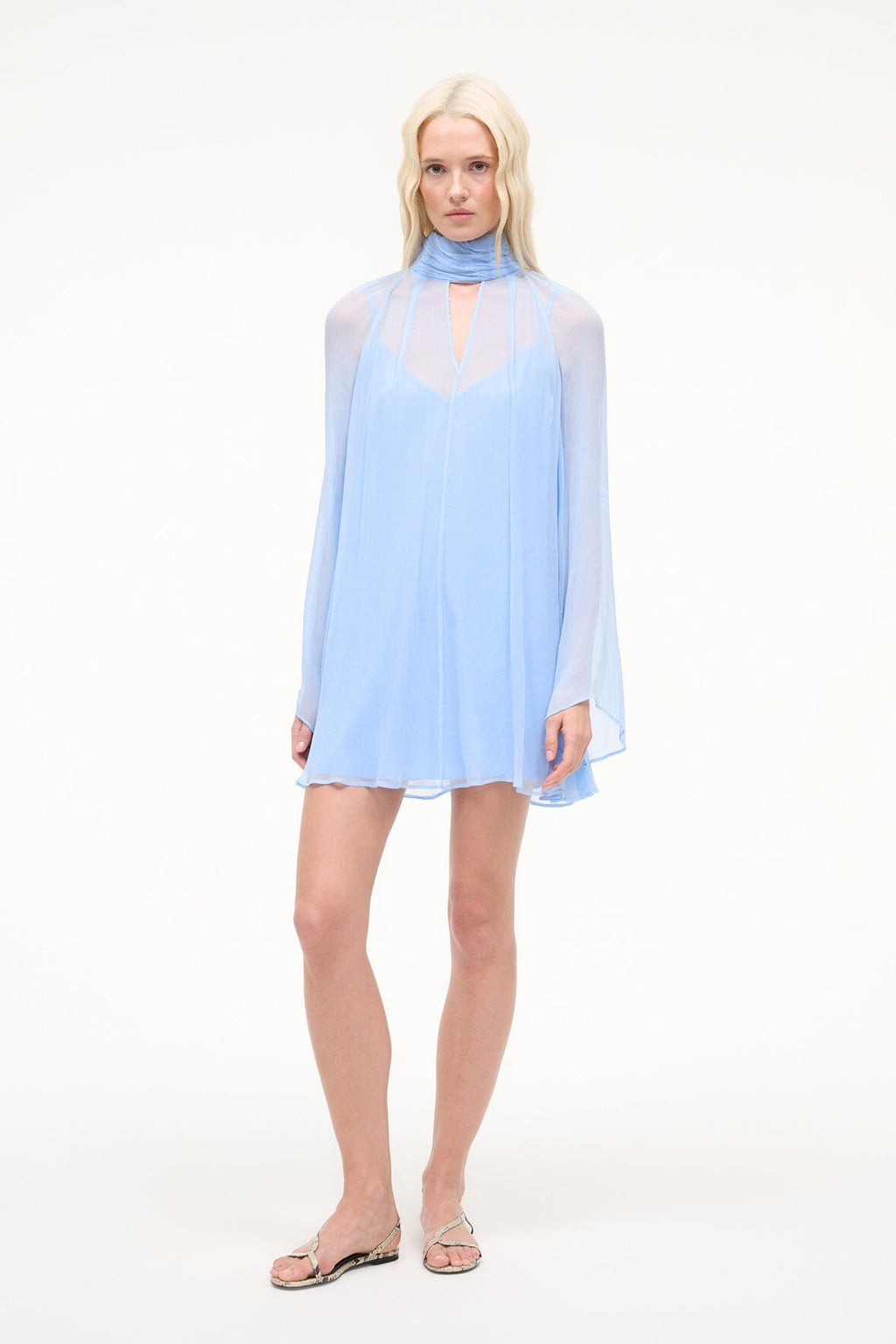 ESTHER MINI DRESS | CLEAR BLUE