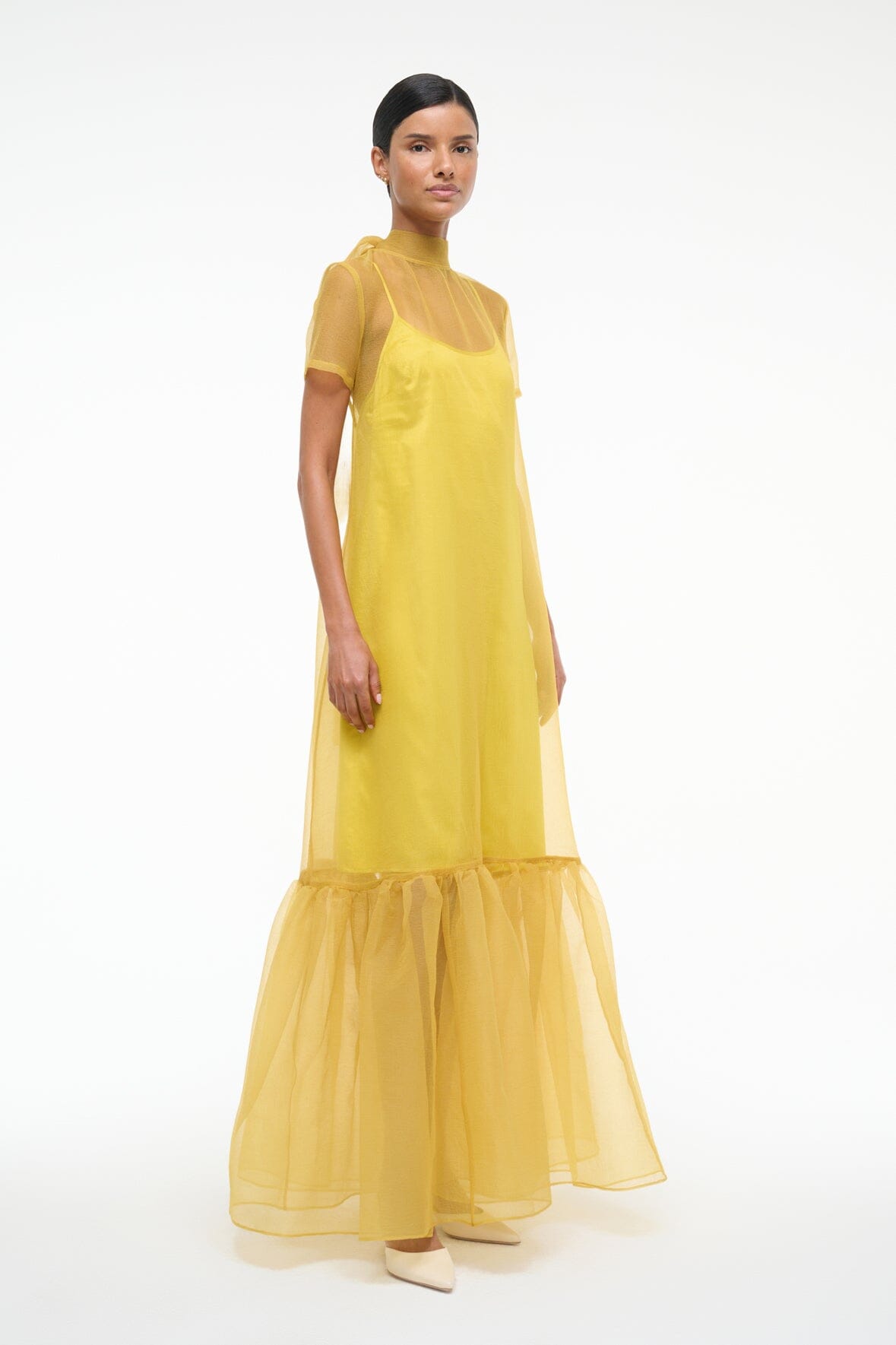 CALLUNA DRESS | CHARTREUSE