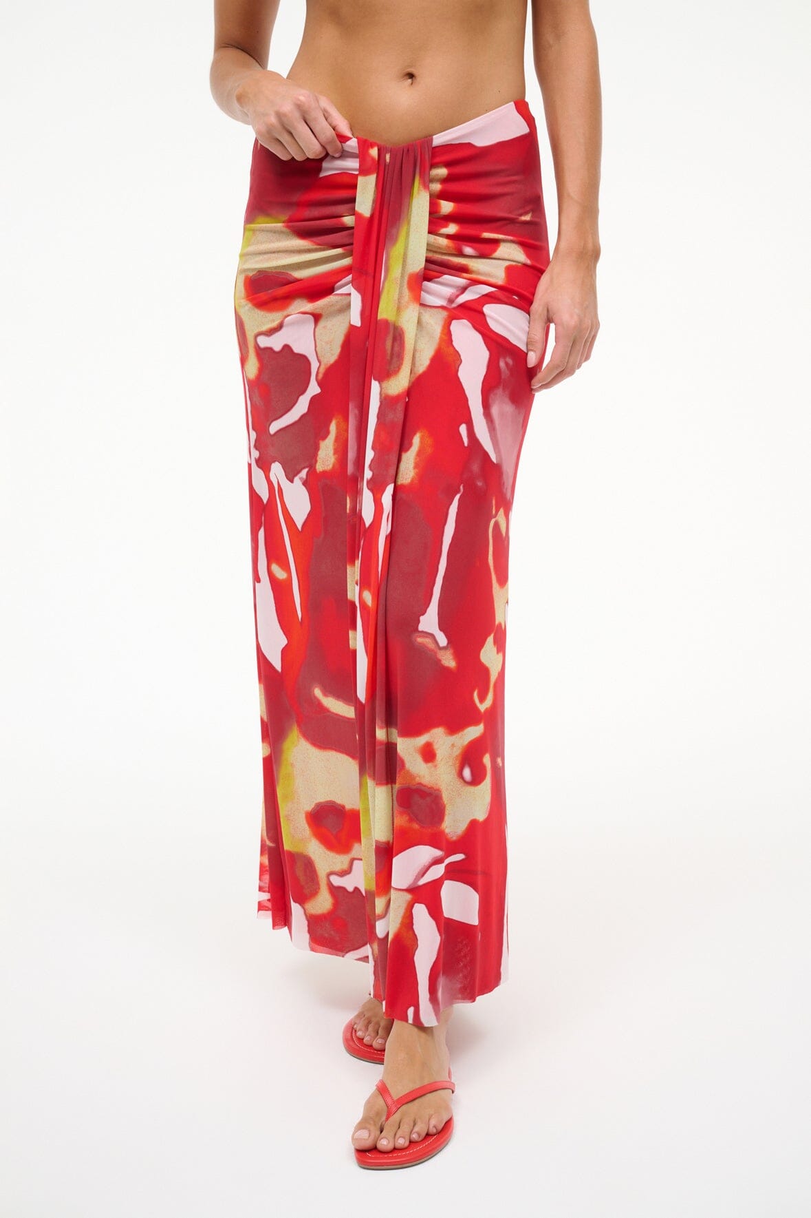 SORAYA MESH SKIRT | RED ZONE