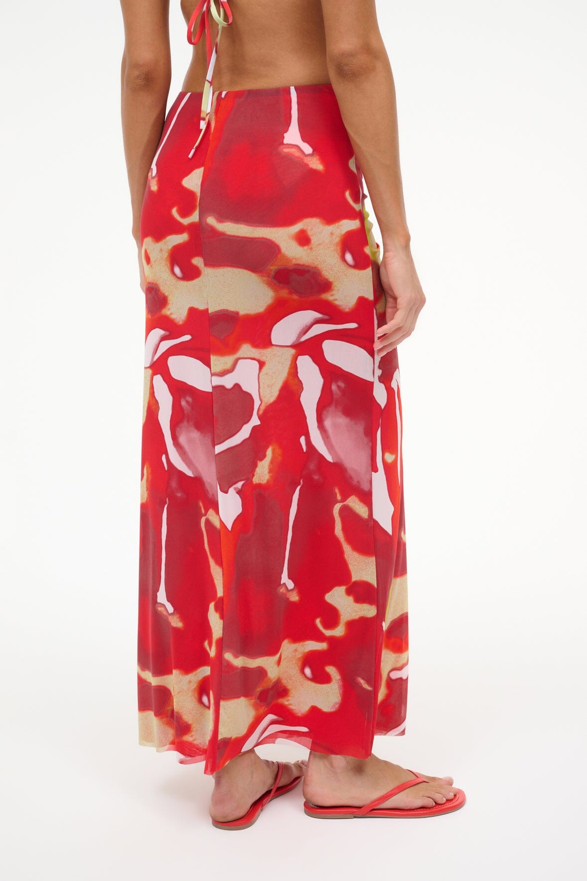SORAYA MESH SKIRT | RED ZONE