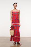LAURA LINEN DRESS | PAINTED FOULARD