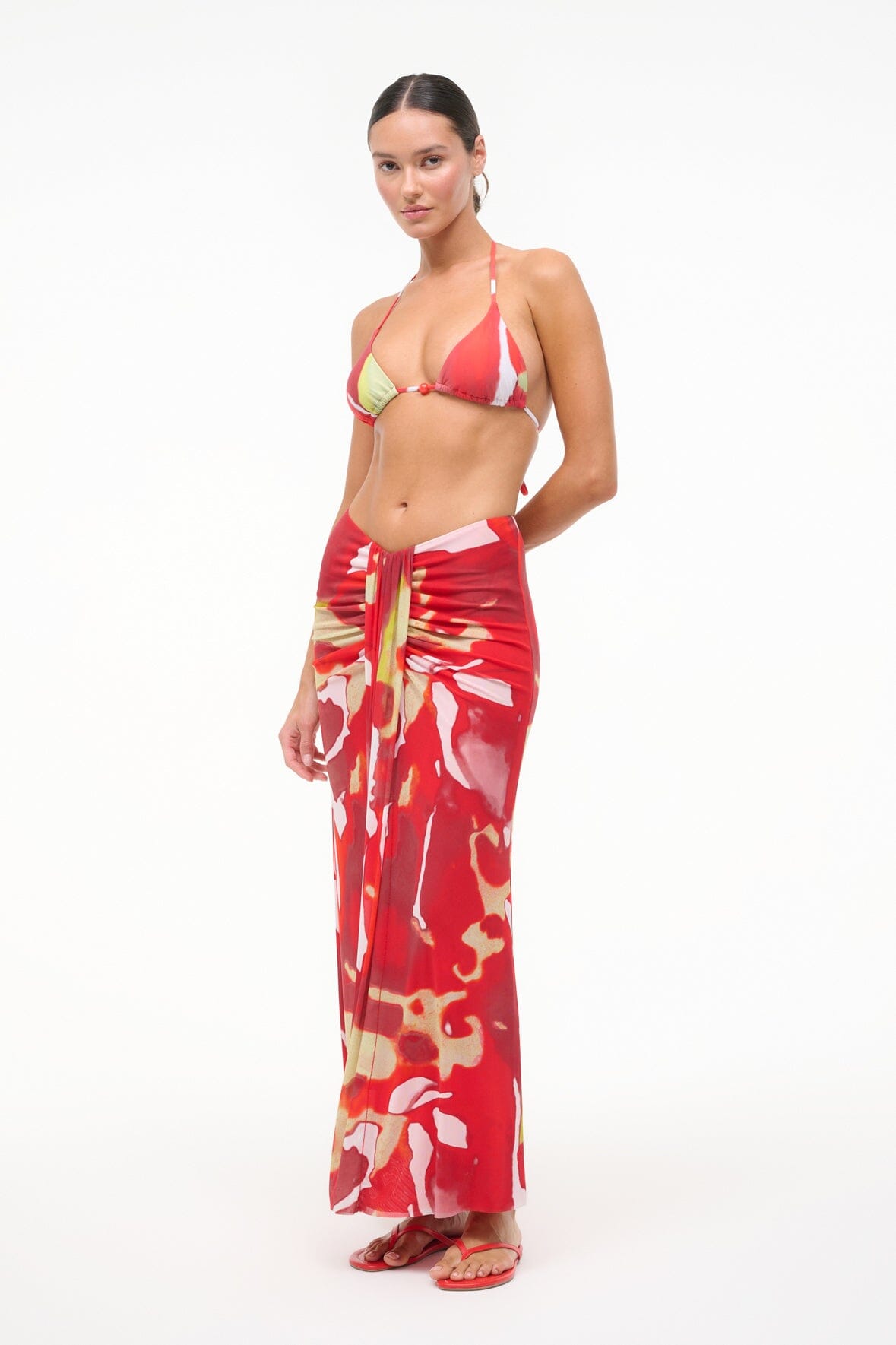 SORAYA MESH SKIRT | RED ZONE