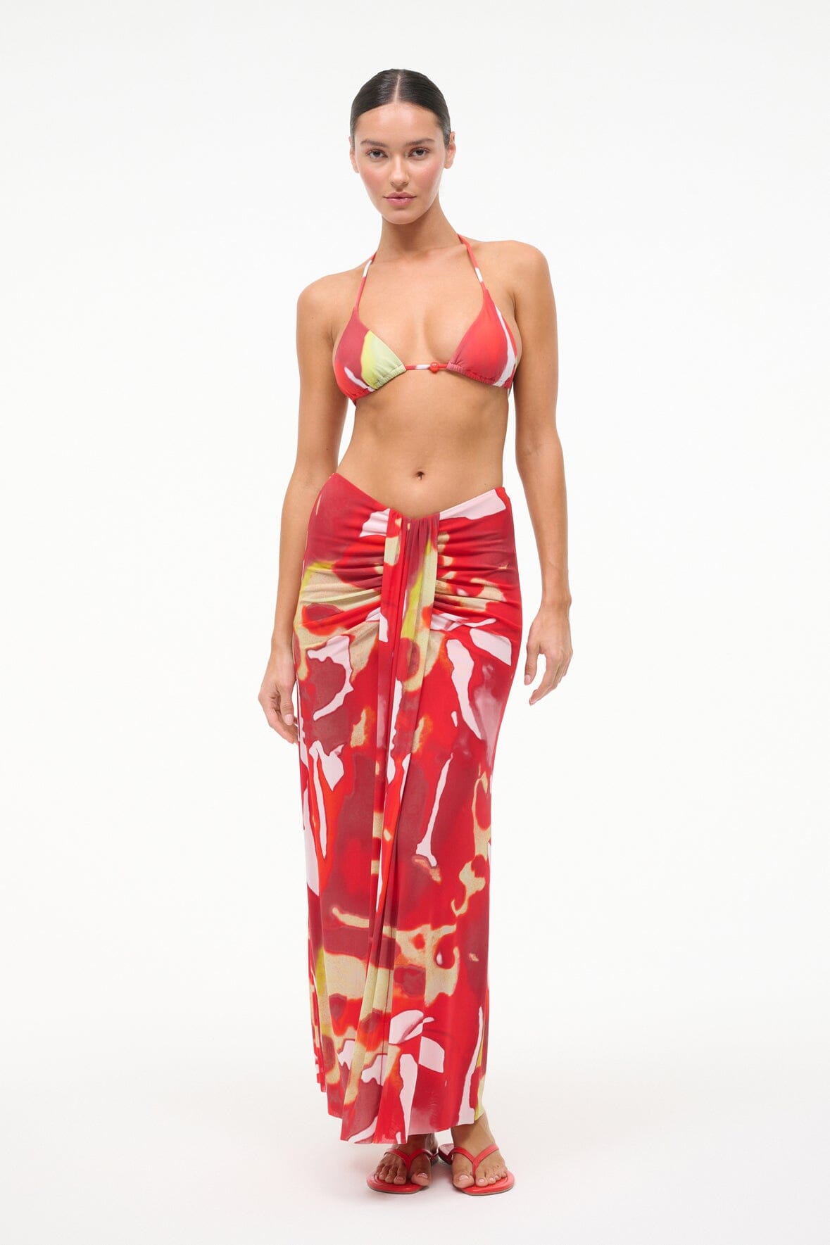 SORAYA MESH SKIRT | RED ZONE