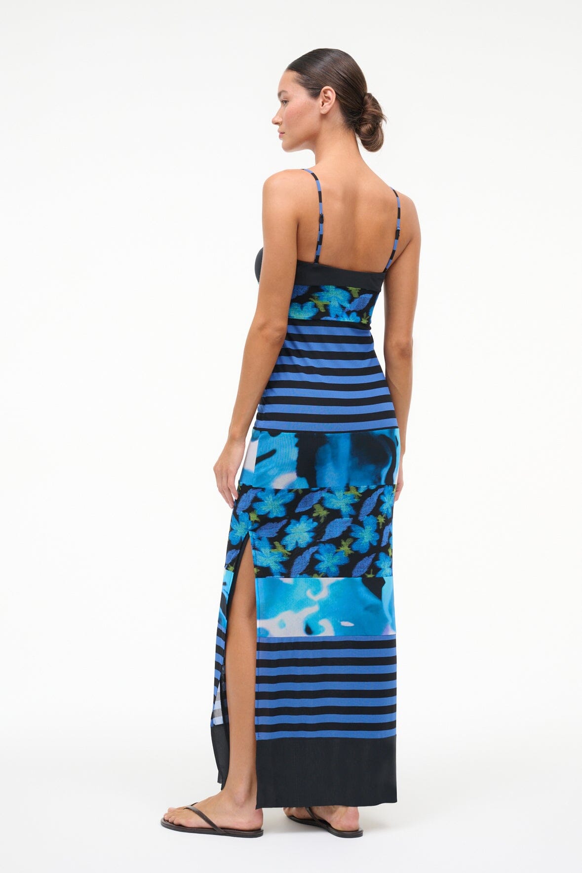 LEONA MESH DRESS | BLUE HAZE MULTI