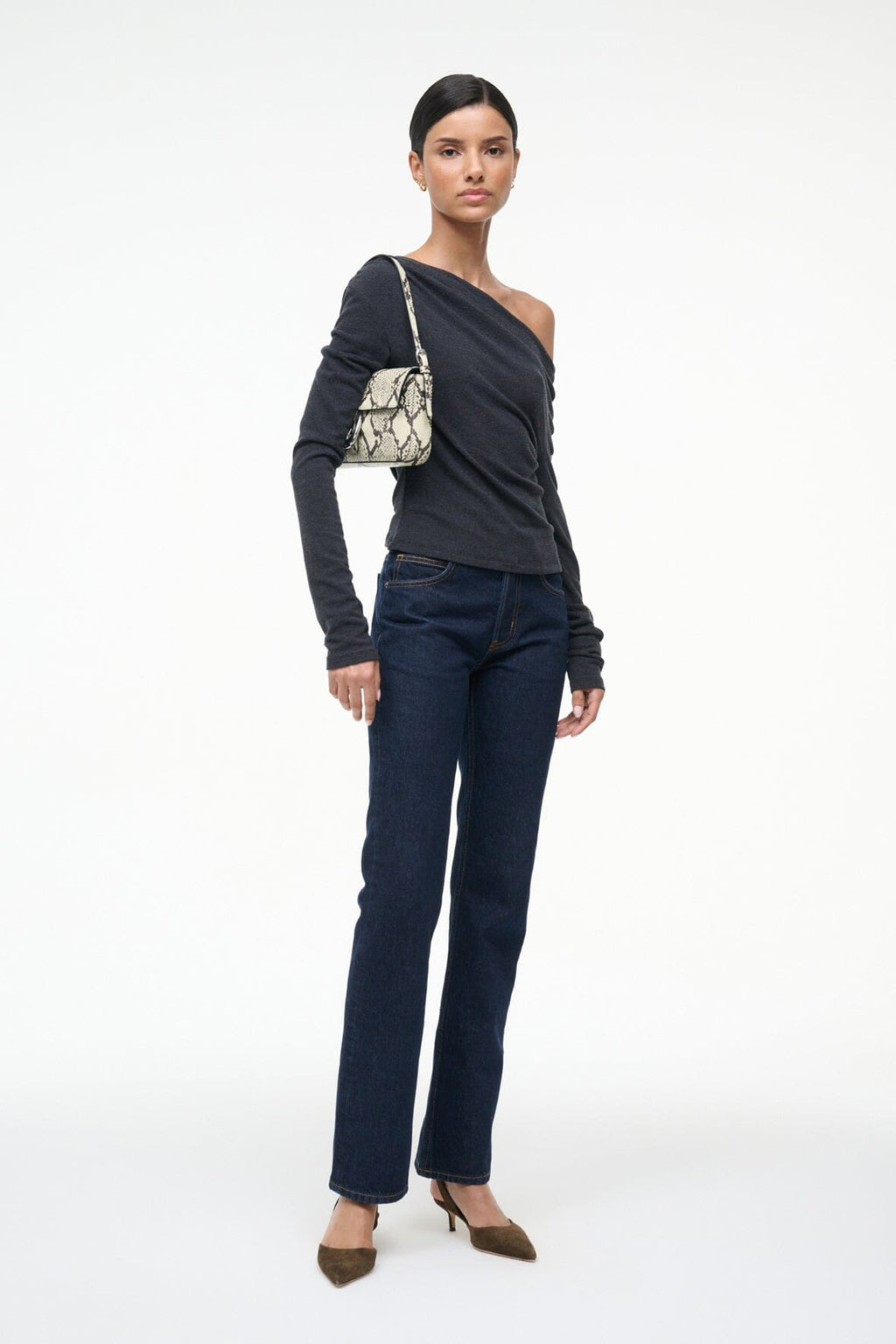 HARLOW BAG | WHITE SNAKE