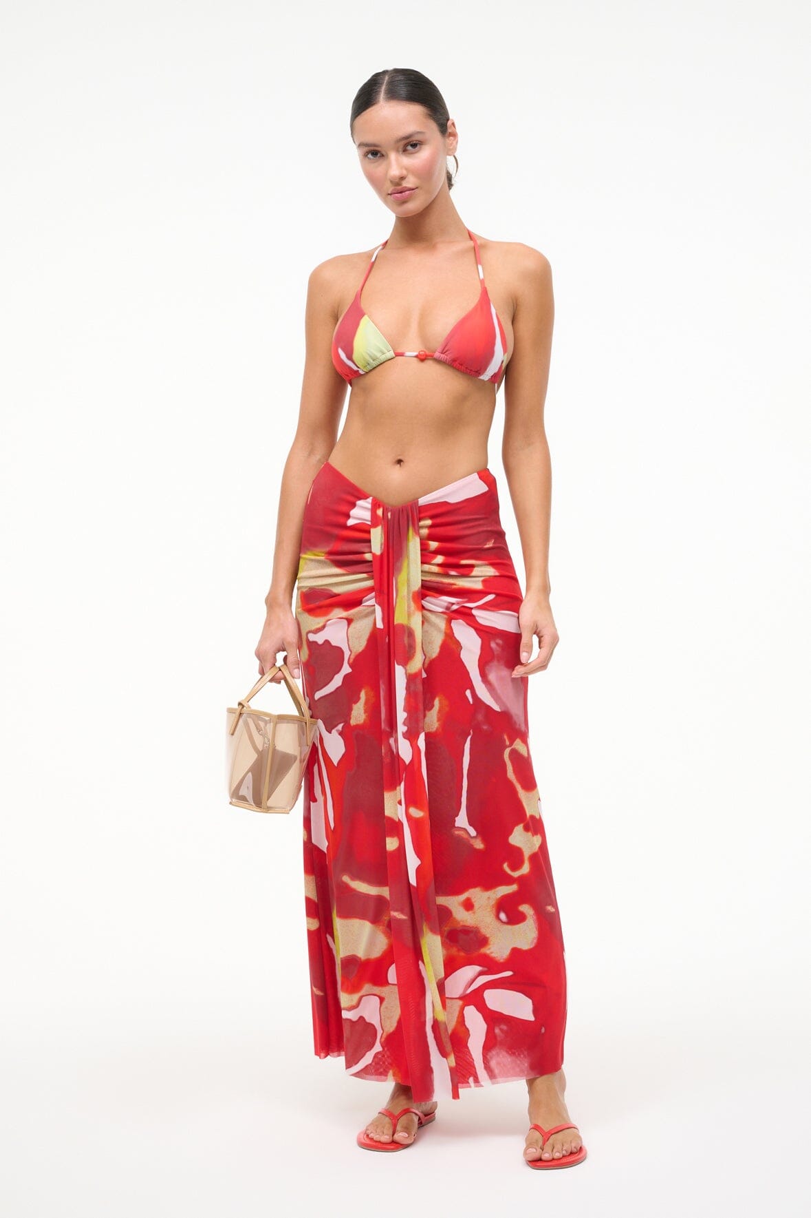 SORAYA MESH SKIRT | RED ZONE