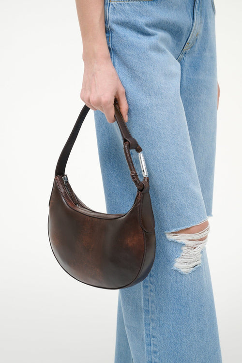 ALDEN SHOULDER BAG | ESPRESSO DISTRESSED