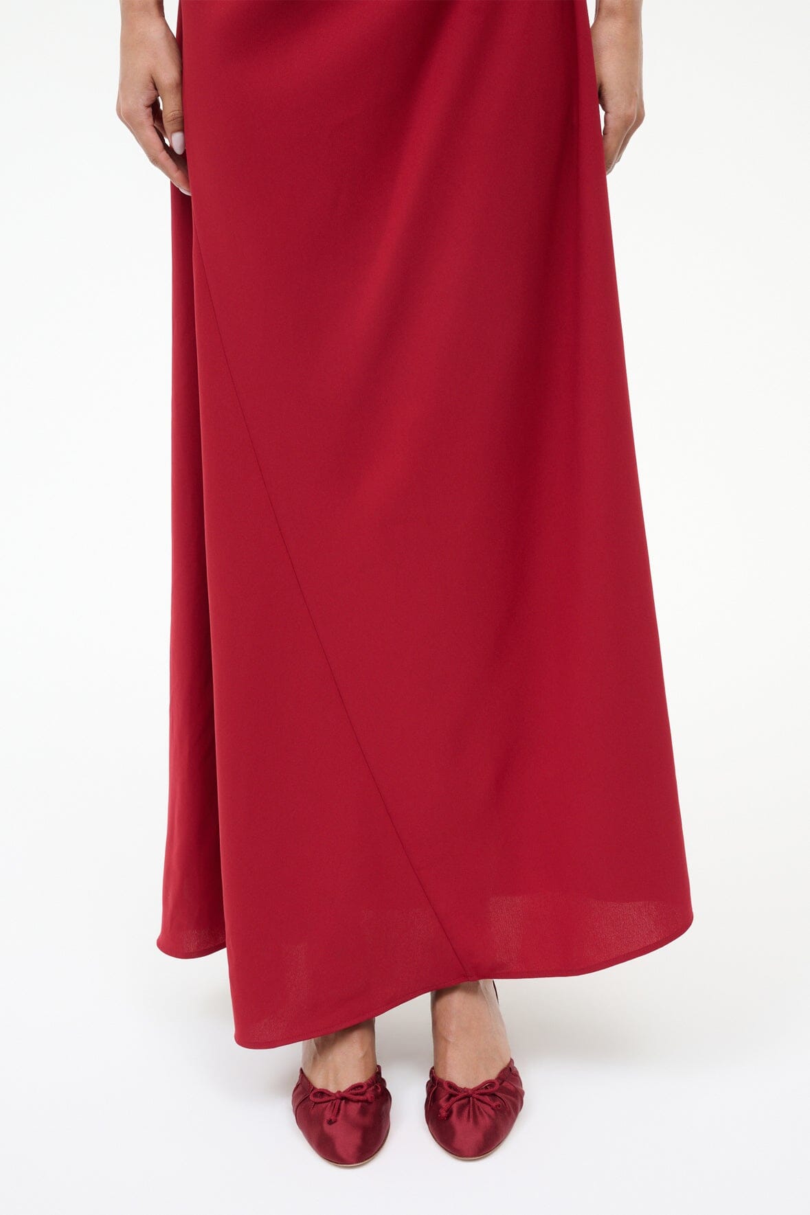 ALBA BALLET SLINGBACK | OXBLOOD SATIN