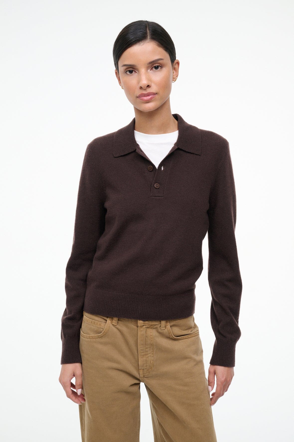 GEMMA CASHMERE SWEATER | DARK CHOCOLATE