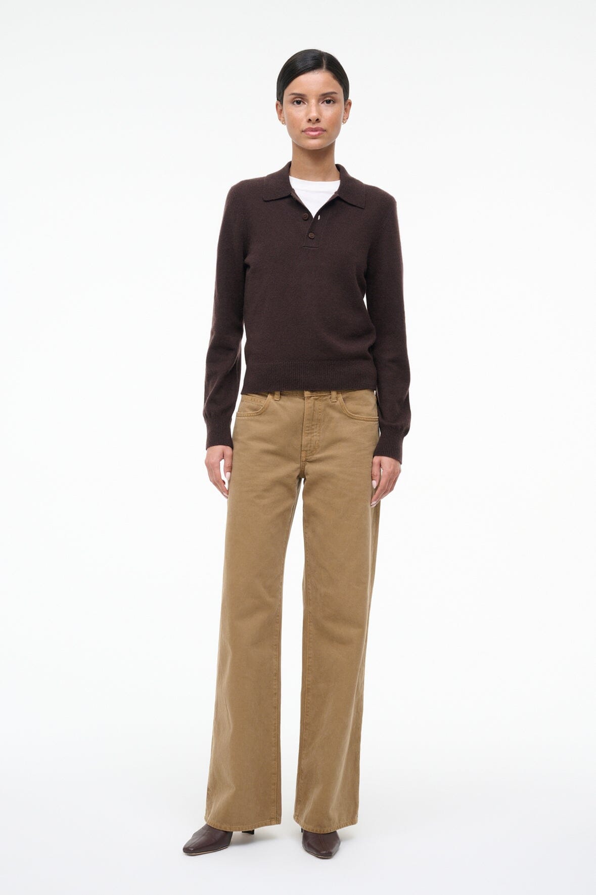 GEMMA CASHMERE SWEATER | DARK CHOCOLATE