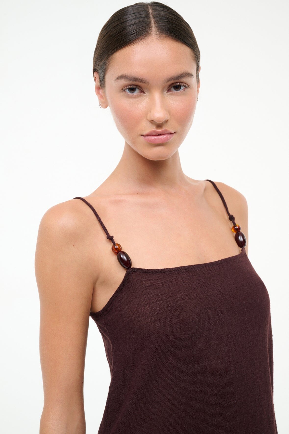 LAURA MINI COVERUP DRESS | DARK CHOCOLATE