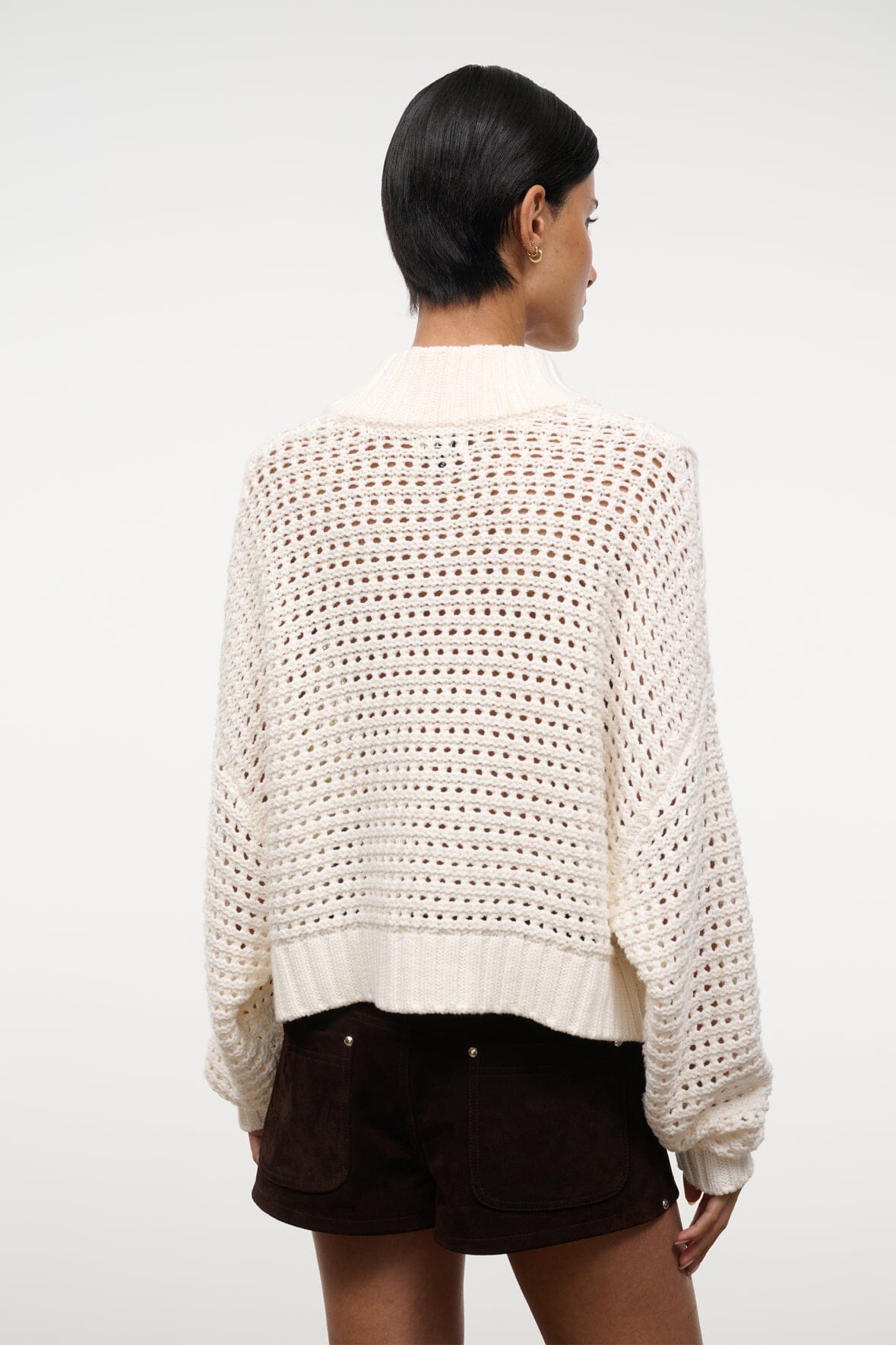 CROPPED HAMPTON SWEATER | IVORY