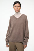 DORIS CASHMERE SWEATER | TRUFFLE