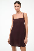 LAURA MINI COVERUP DRESS | DARK CHOCOLATE