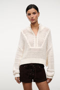 CROPPED HAMPTON SWEATER | IVORY