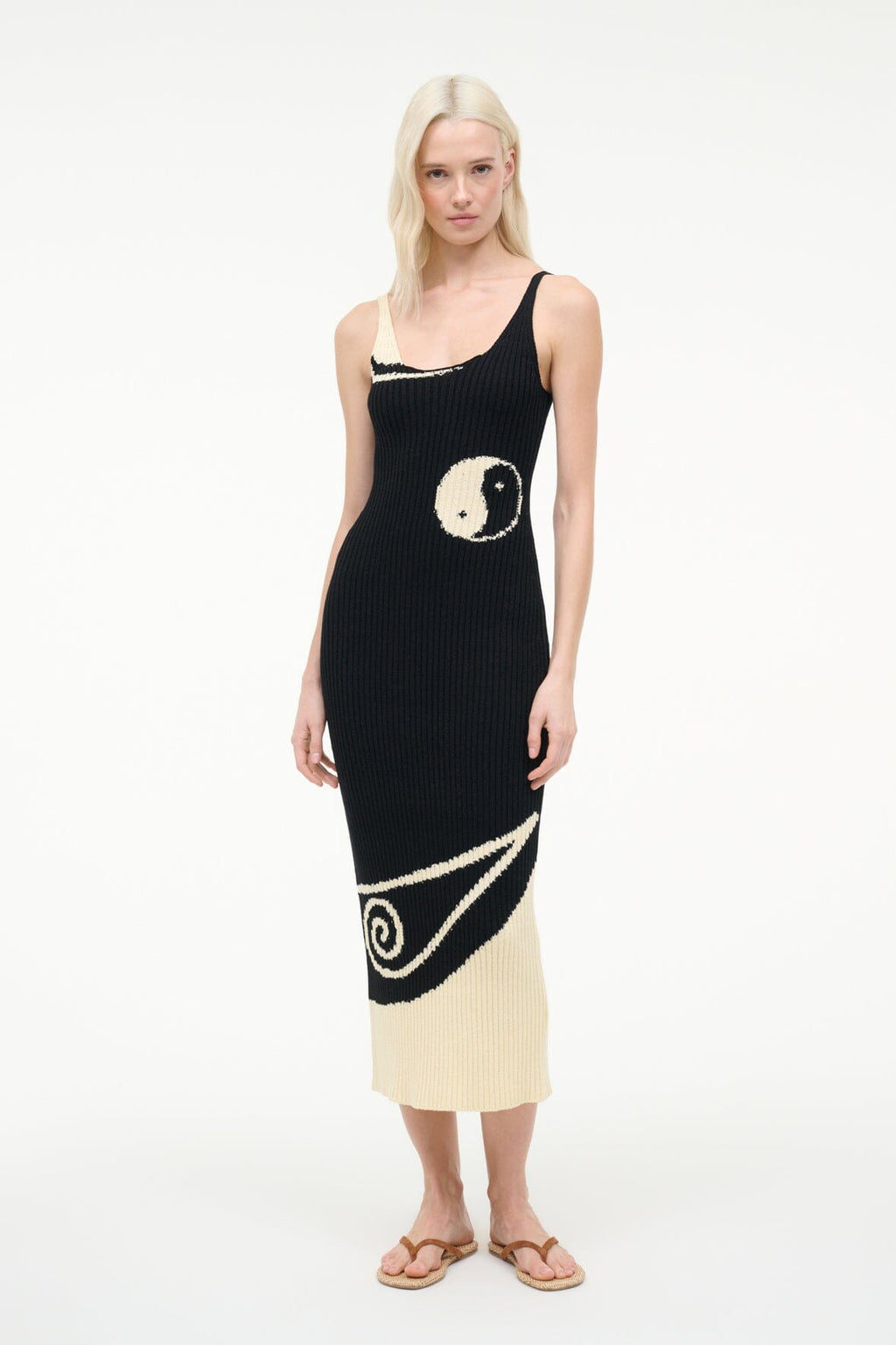 LETA DRESS | BLACK IVORY