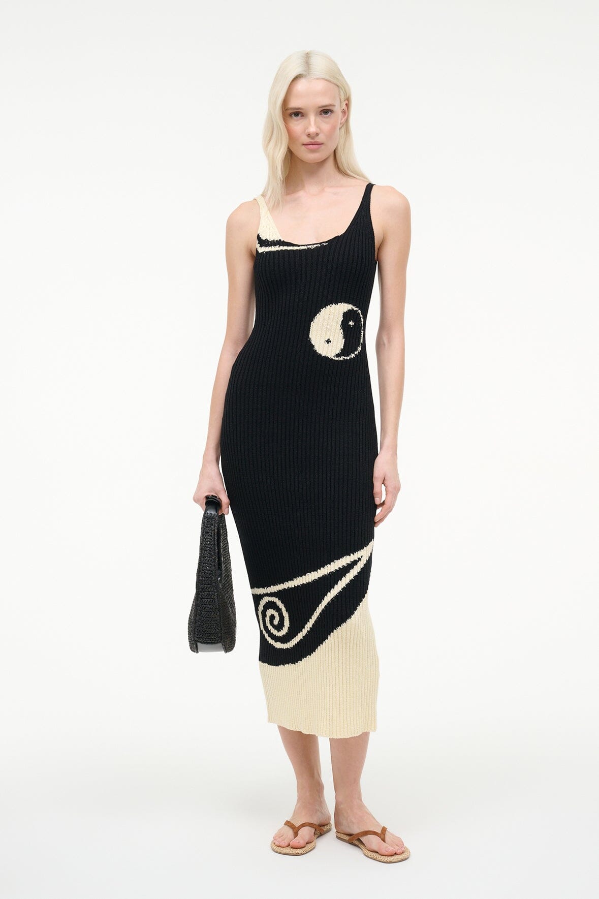 LETA DRESS | BLACK IVORY