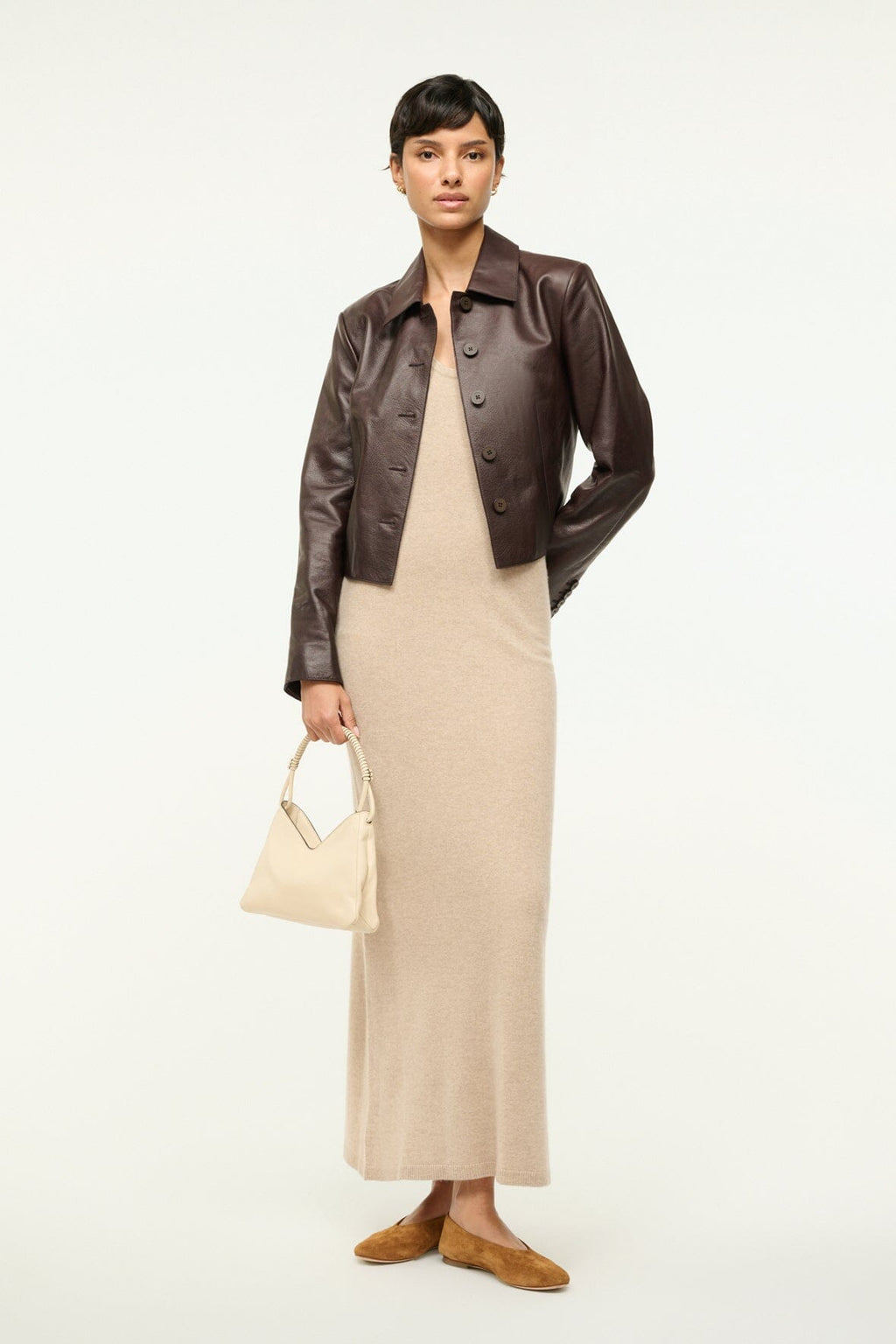 CANELA CASHMERE DRESS | STONE
