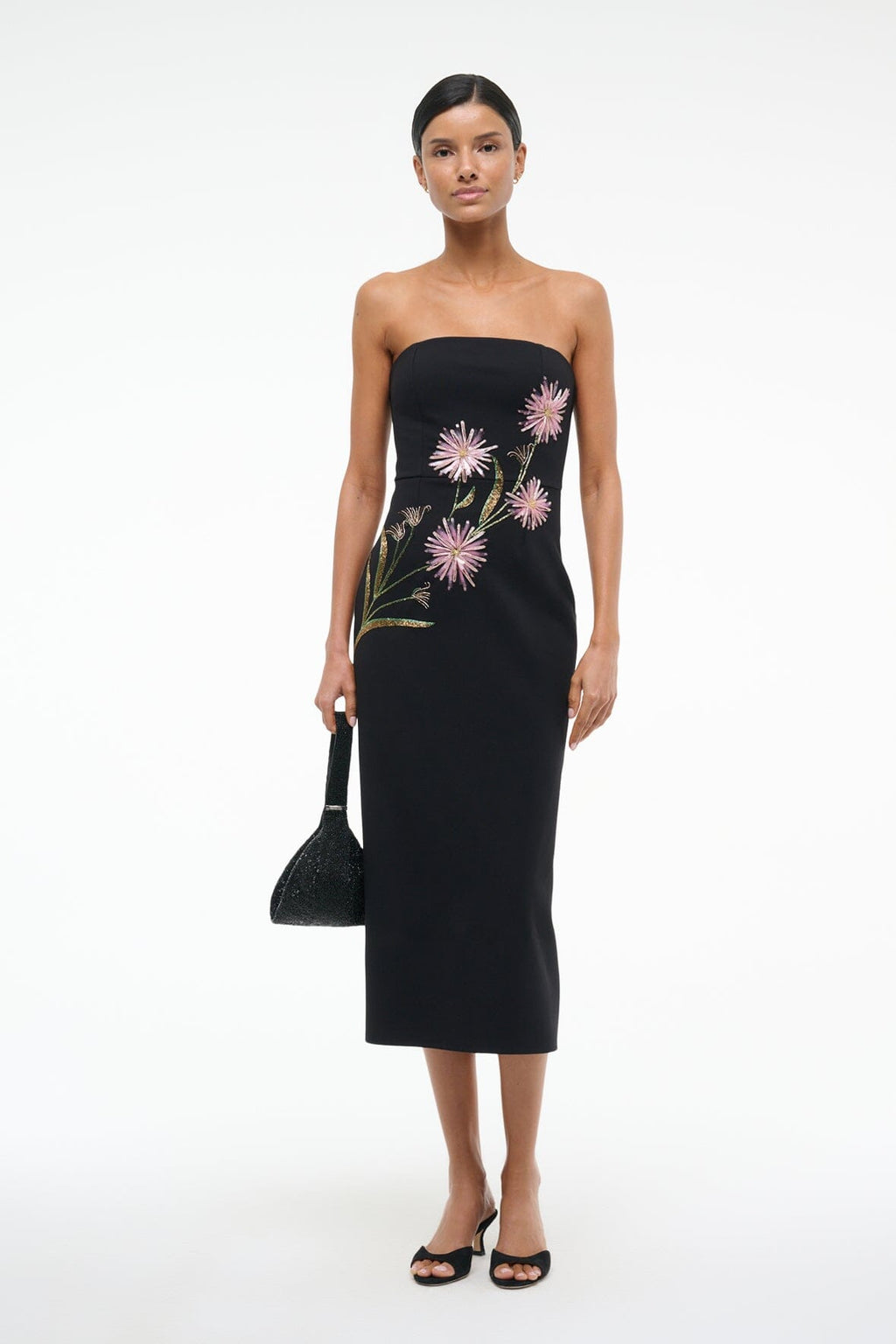 BROOKE DRESS | DAHLIA DAYDREAM BLACK