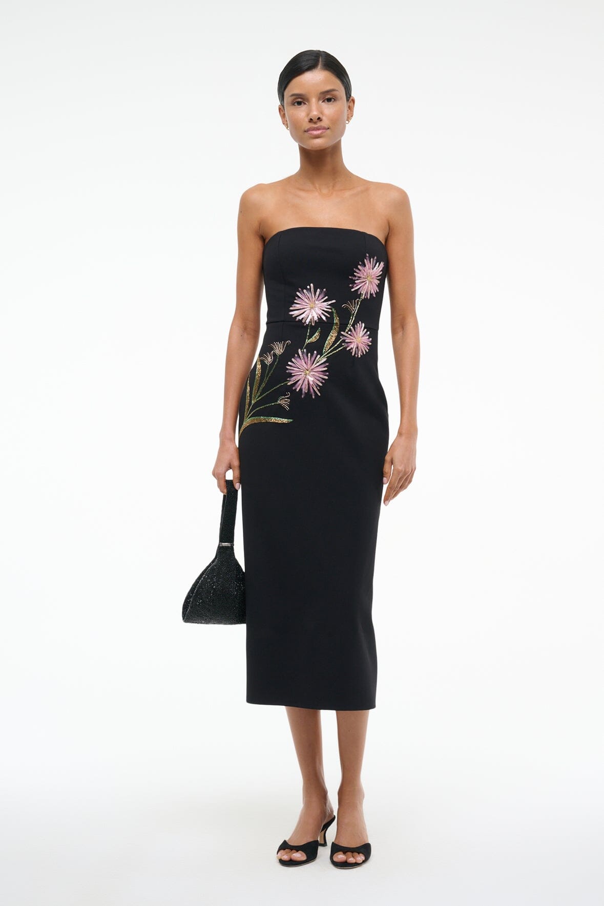 BROOKE DRESS | DAHLIA DAYDREAM BLACK