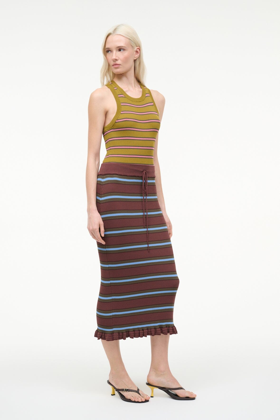 ABBOTT DRESS | REDONDO STRIPE MULTI
