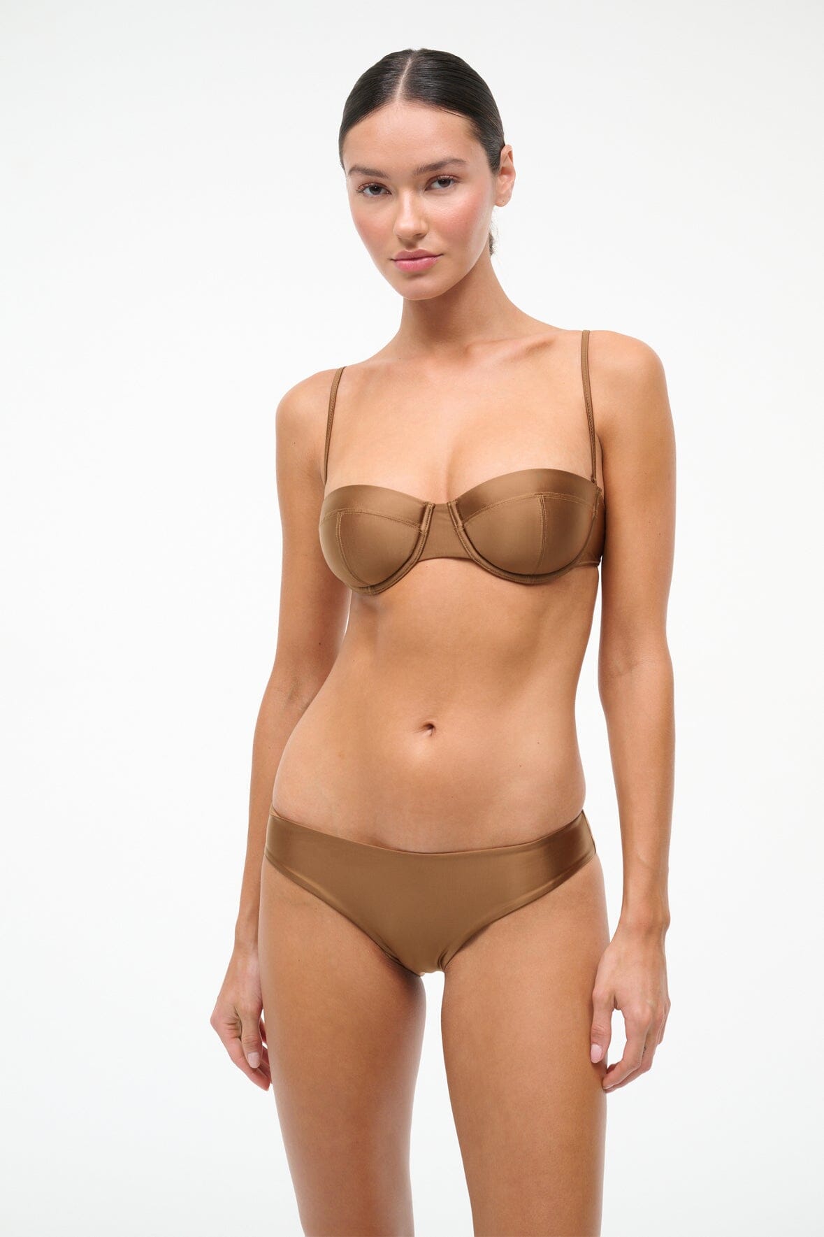 JO BALCONETTE BIKINI TOP | BRONZE