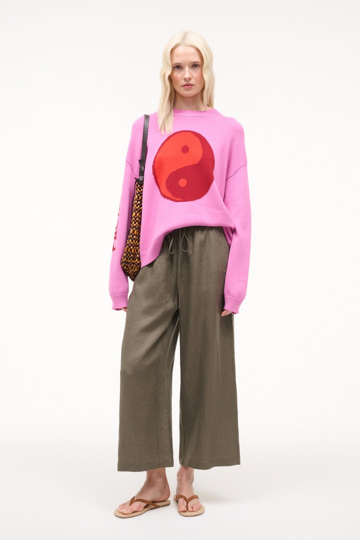 MATEO LINEN CROPPED PANT | THYME
