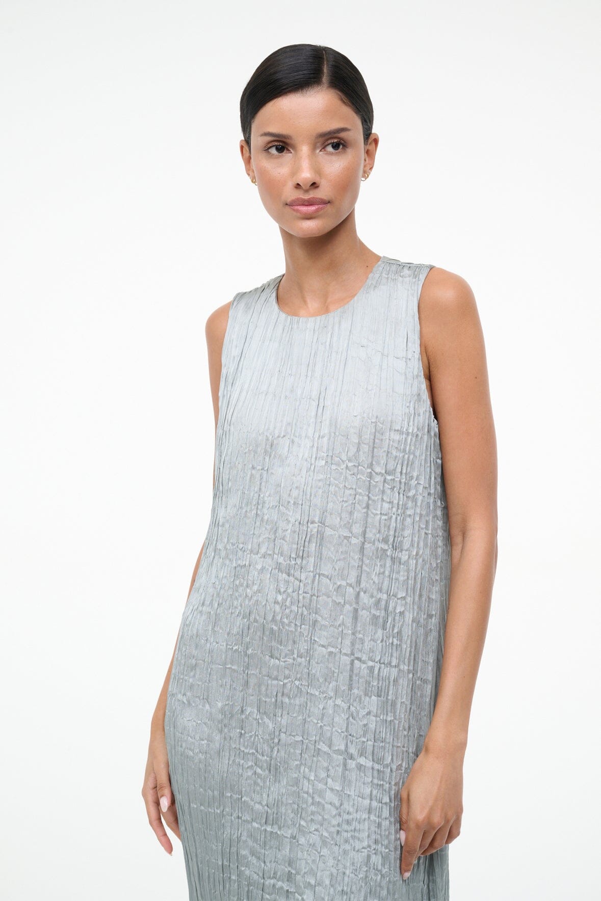 MIZU DRESS | SILVER SAGE PLISSE
