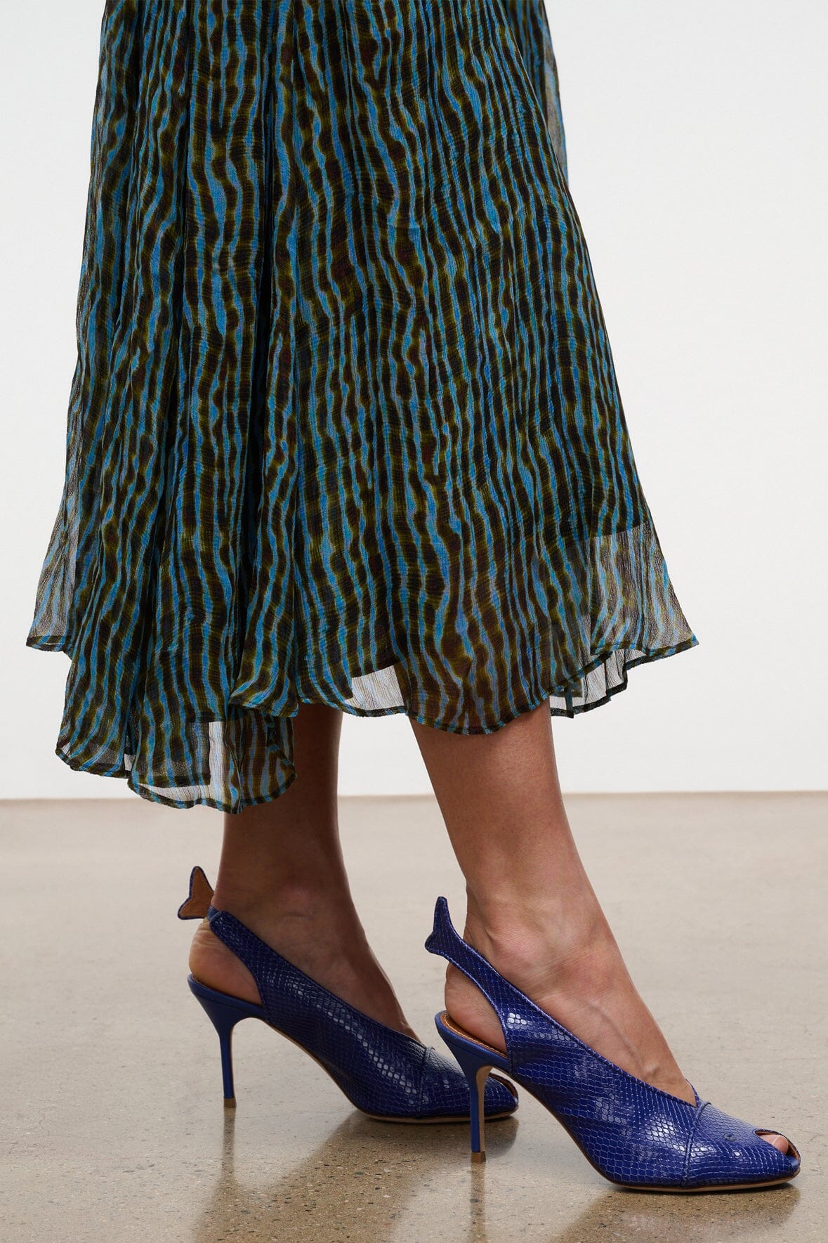 CLEO FISH HEEL | COBALT