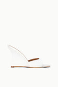 BRIGITTE HIGH WEDGE | IVORY SATIN
