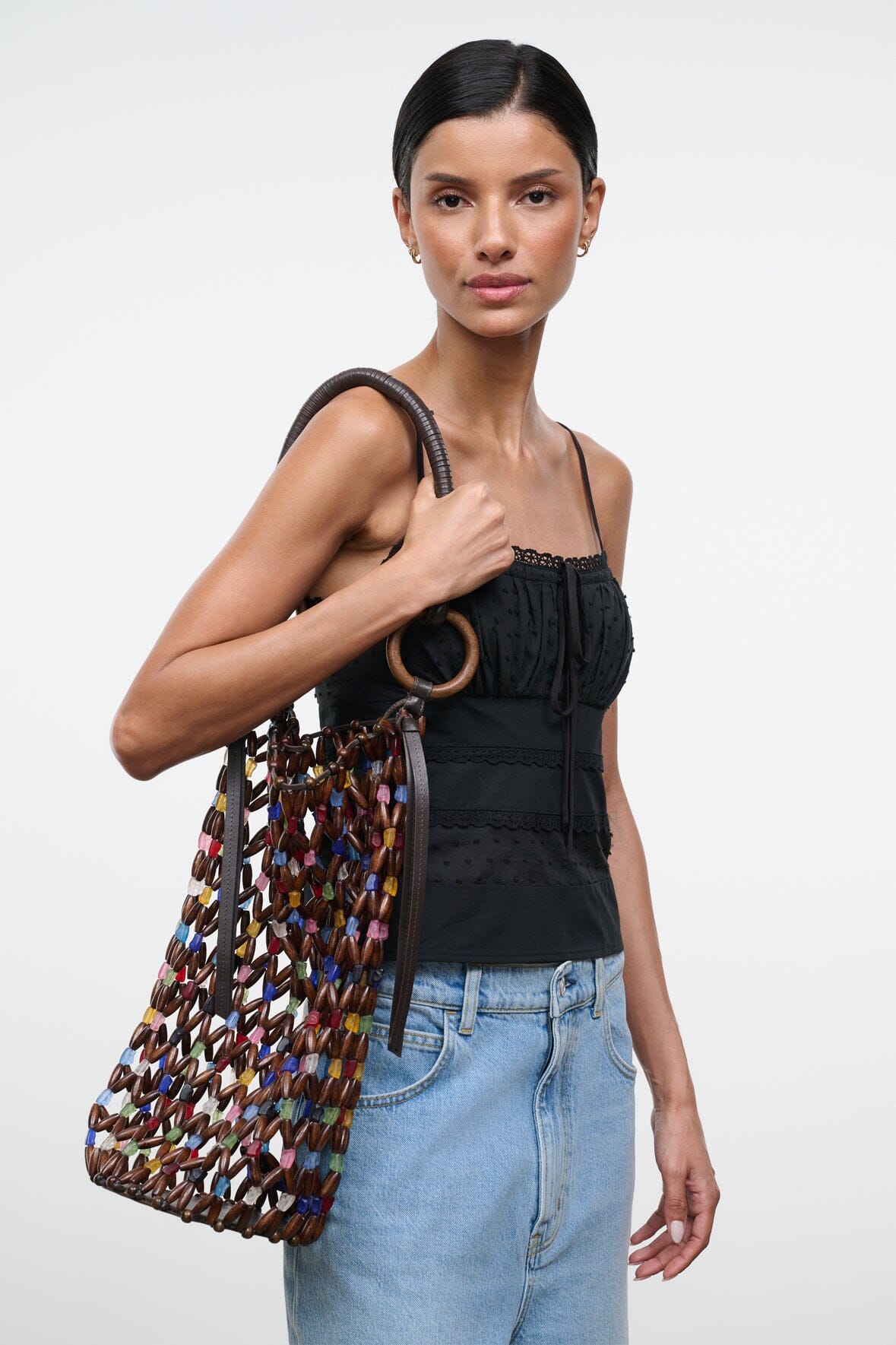 DEL MAR BUCKET BAG | SEA GLASS MULTI