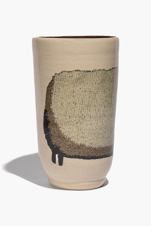 CERAMIC SHEEP VASE | TALL