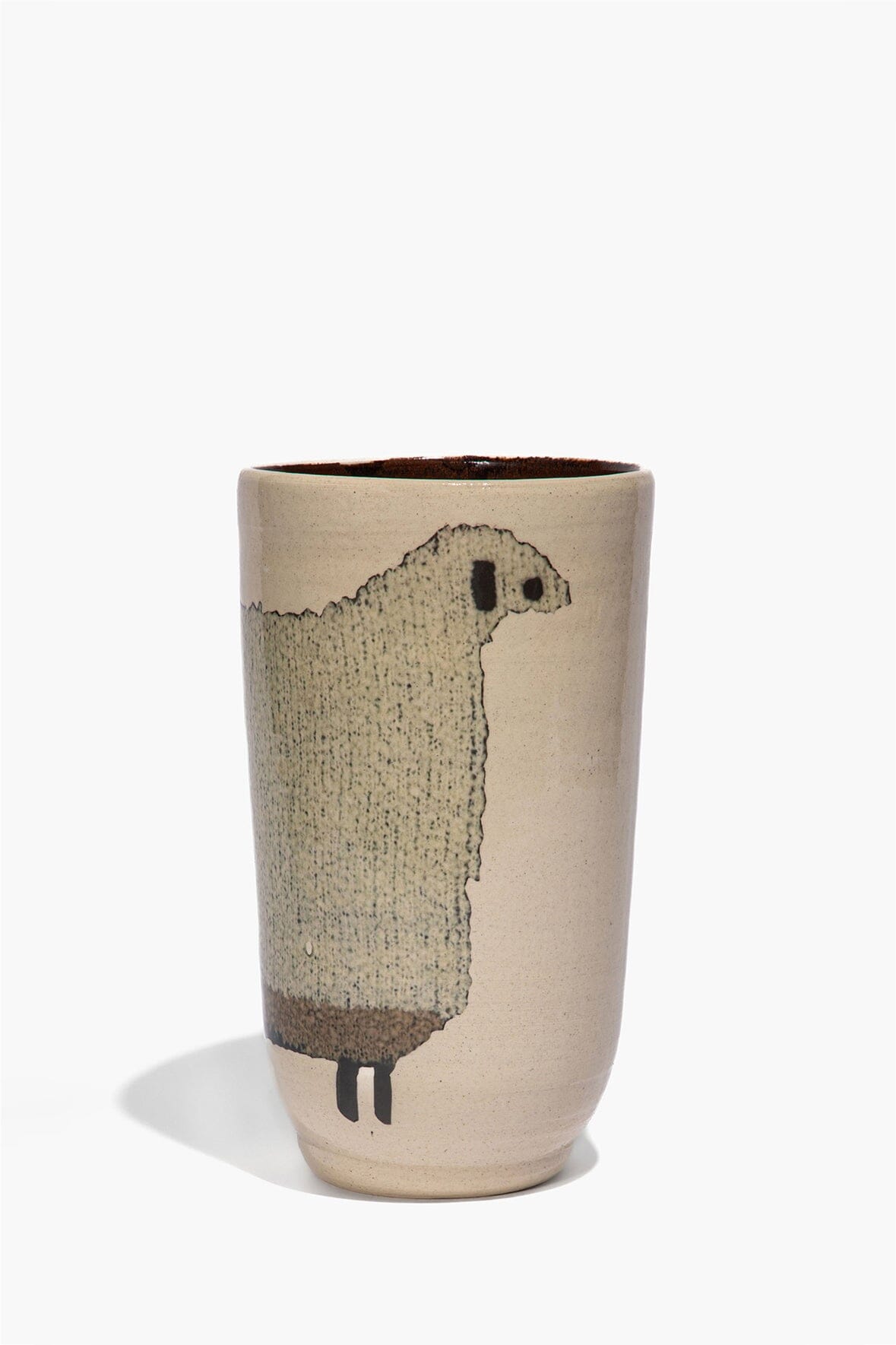 CERAMIC SHEEP VASE | TALL