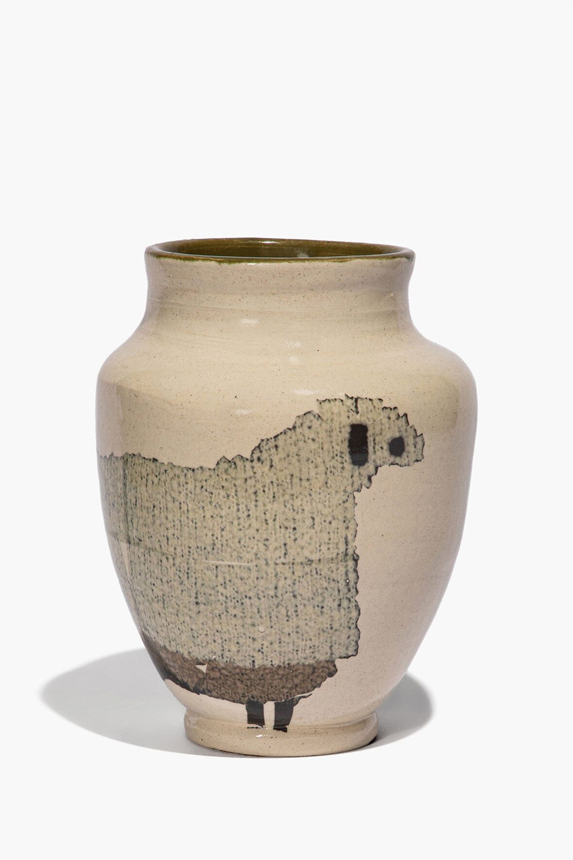CERAMIC SHEEP VASE | ROUND