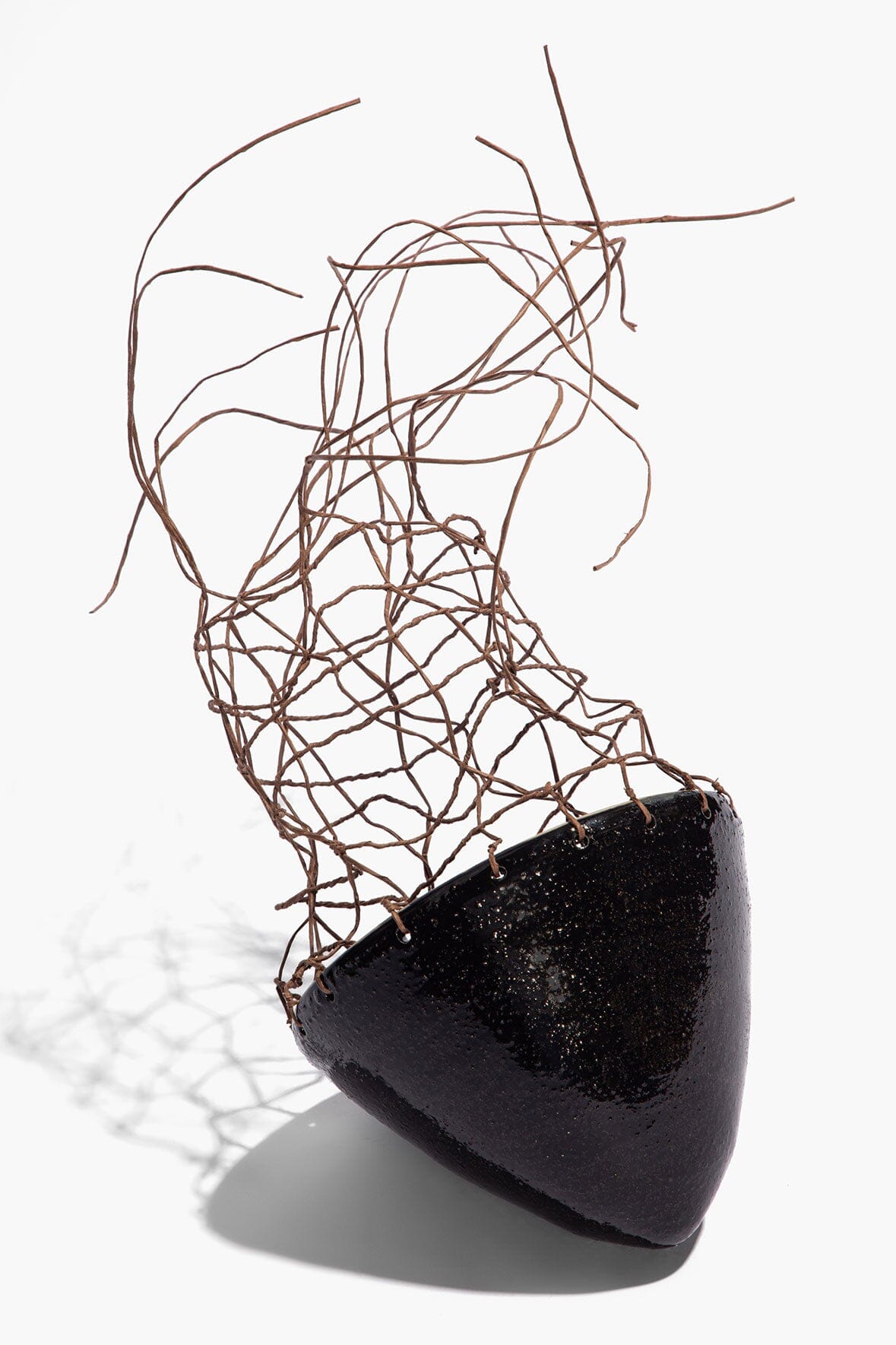 ORGANIC WOVEN CONE | CERAMIC TWINE
