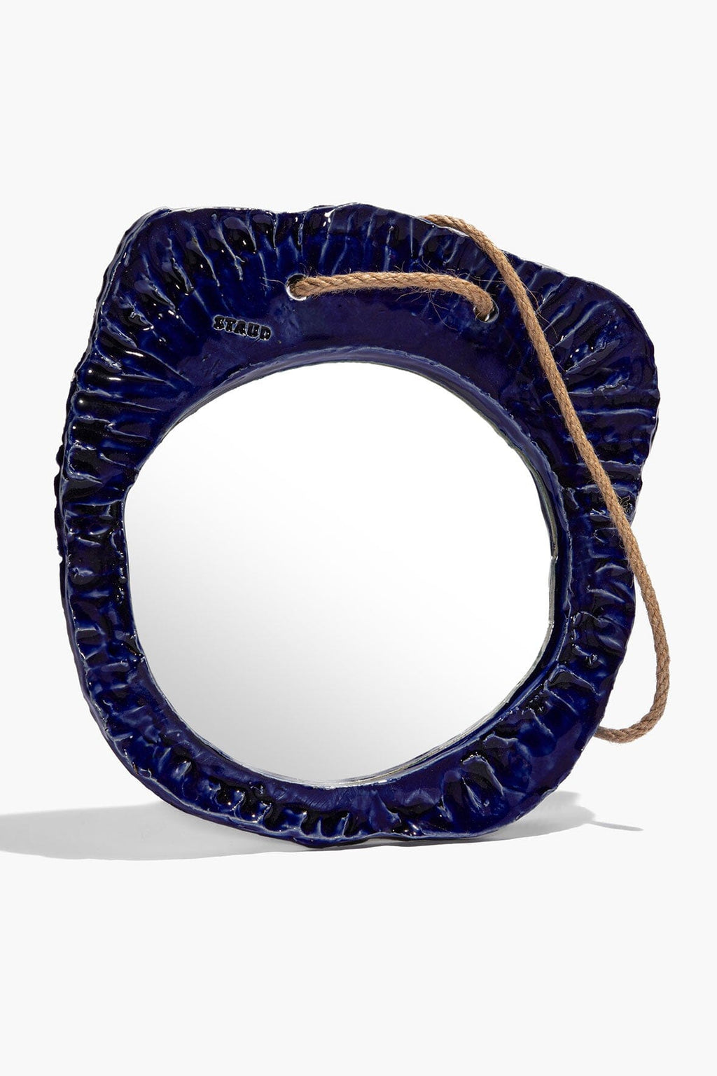 HANGING WALL MIRROR | INDIGO GLAZE
