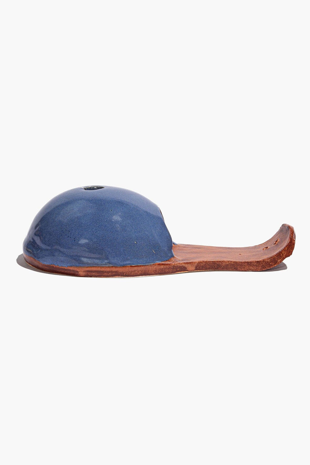 HUT INCENSE HOLDER | BLUE BURNT ORANGE GLAZE