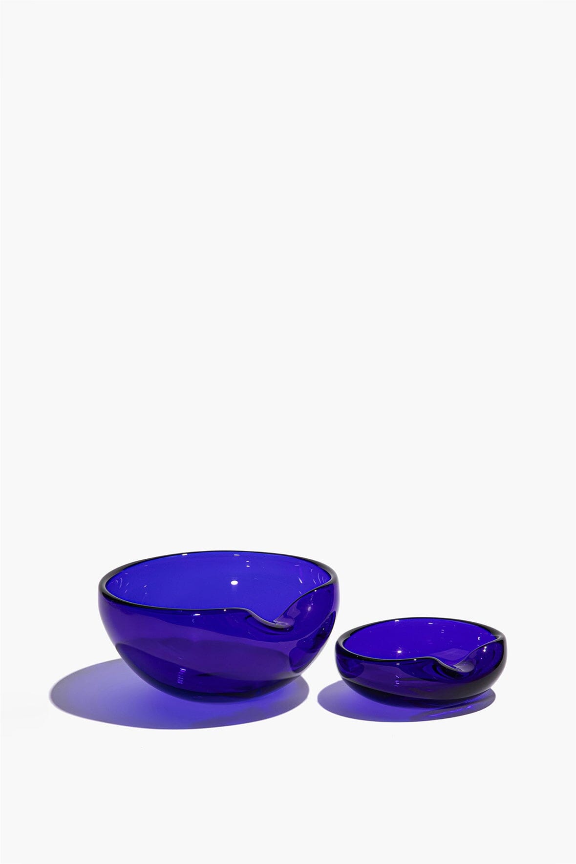 ELSA PERETTI VINTAGE GLASS BOWLS | BLUE