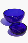 ELSA PERETTI VINTAGE GLASS BOWLS | BLUE