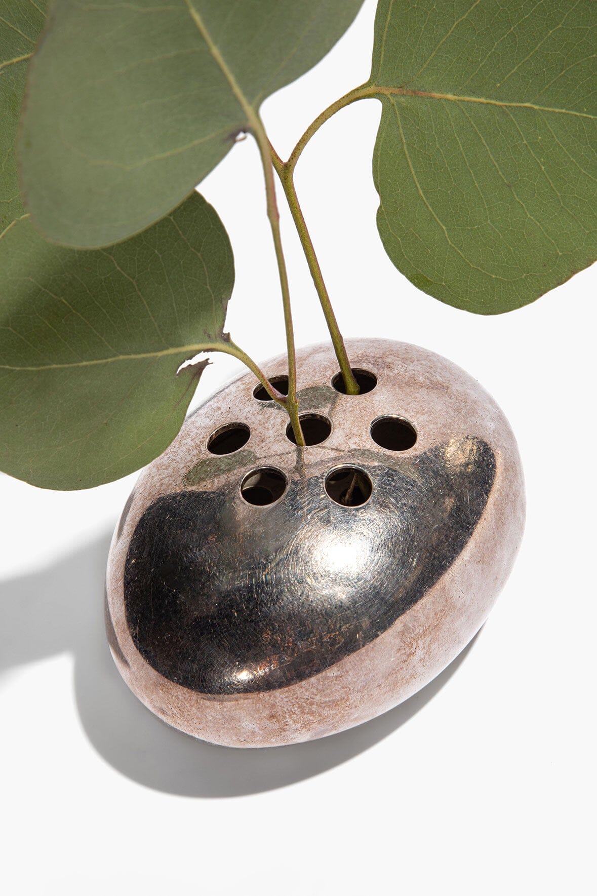 VINTAGE FLOWER FROG | SILVER