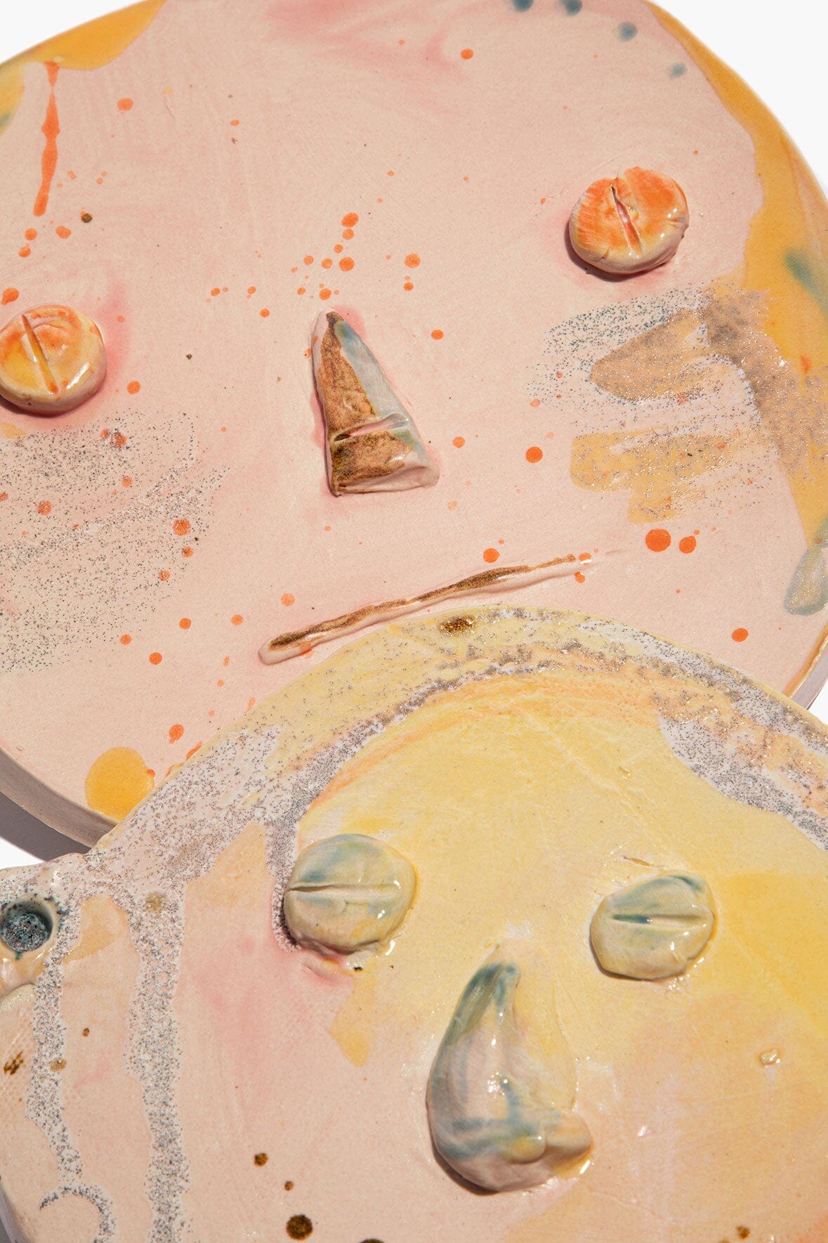 LOUISE CERAMIC FACES | COTTON CANDY GLAZE