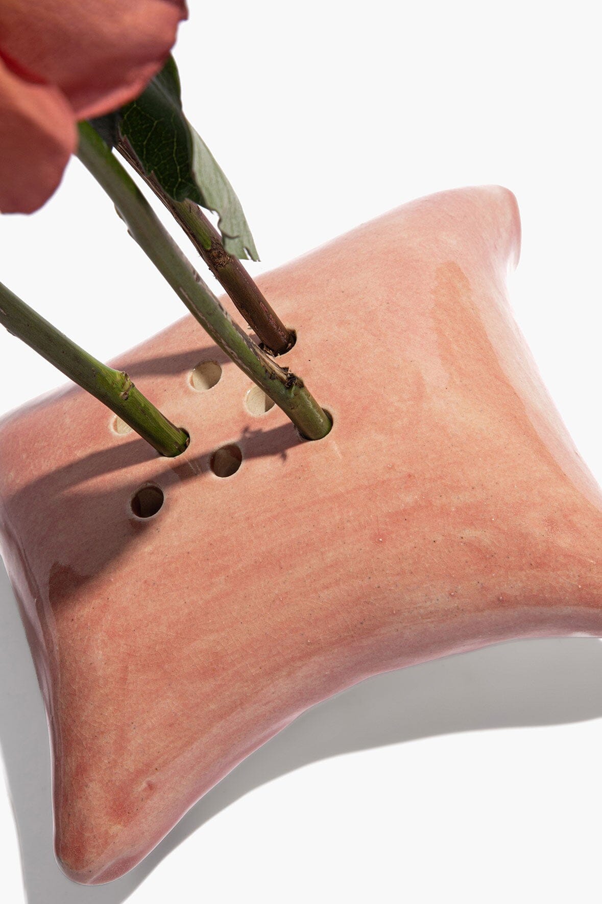 CERAMIC IKEBANA | PINK GLAZE