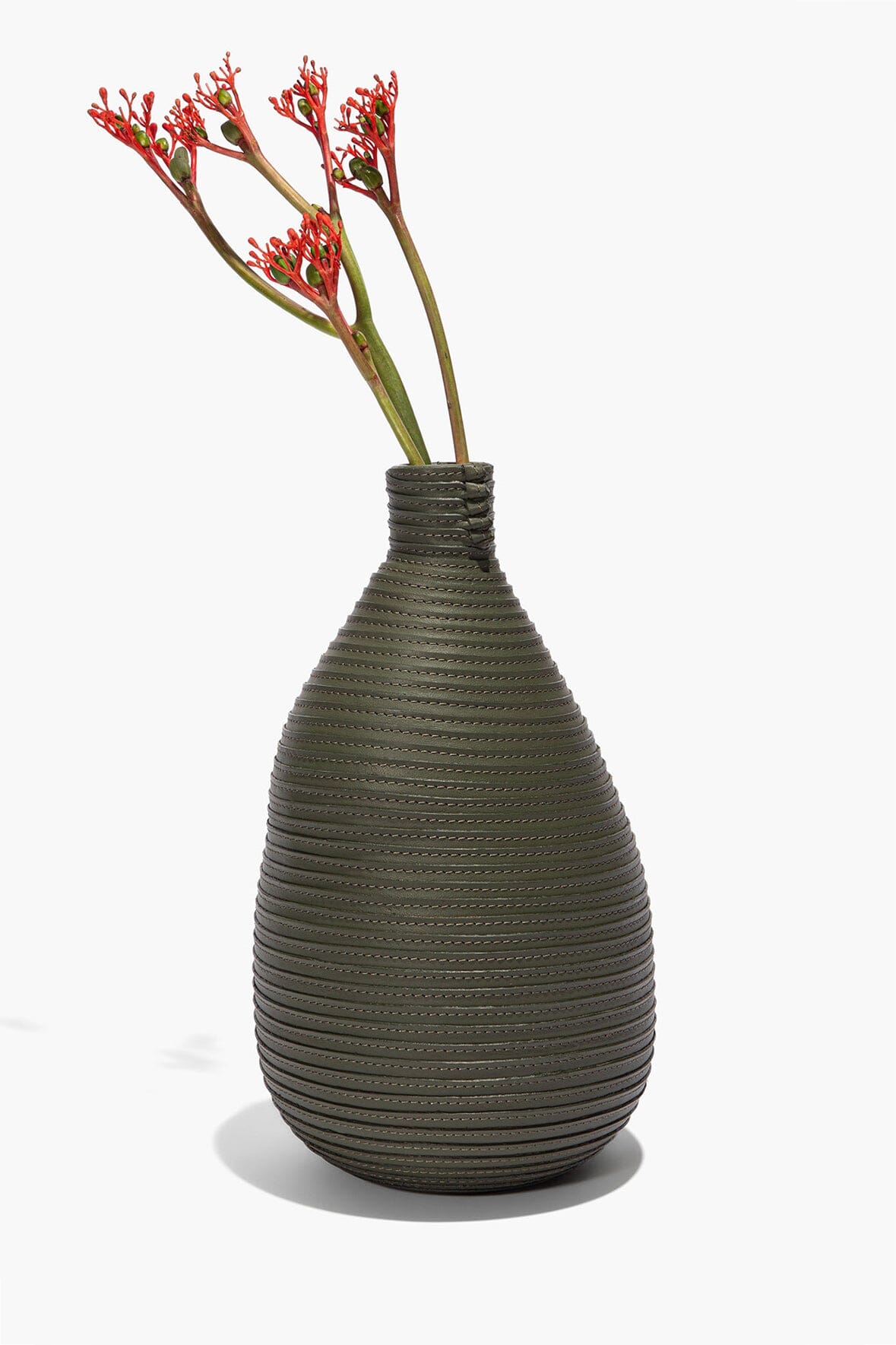 STRATUM WRAPPED VASE | MOSS