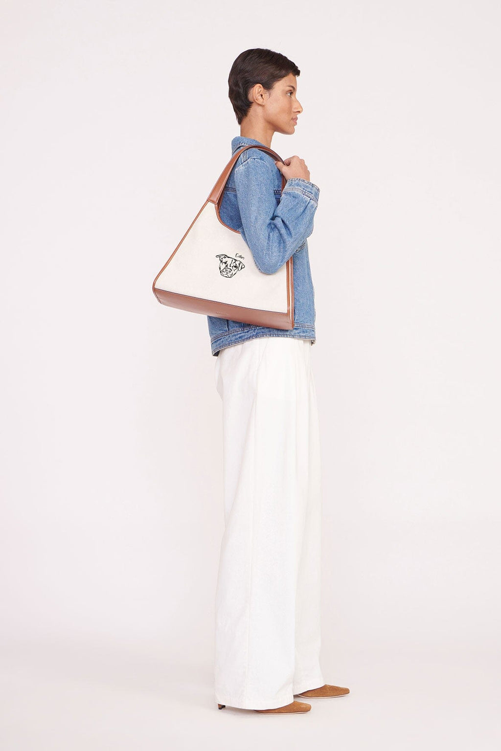 CUSTOM STAUD x C.BONZ SOFT REY BAG | CREAM TAN