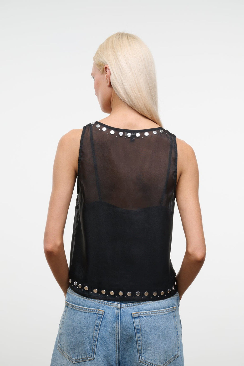 CARA TOP | BLACK STUDS