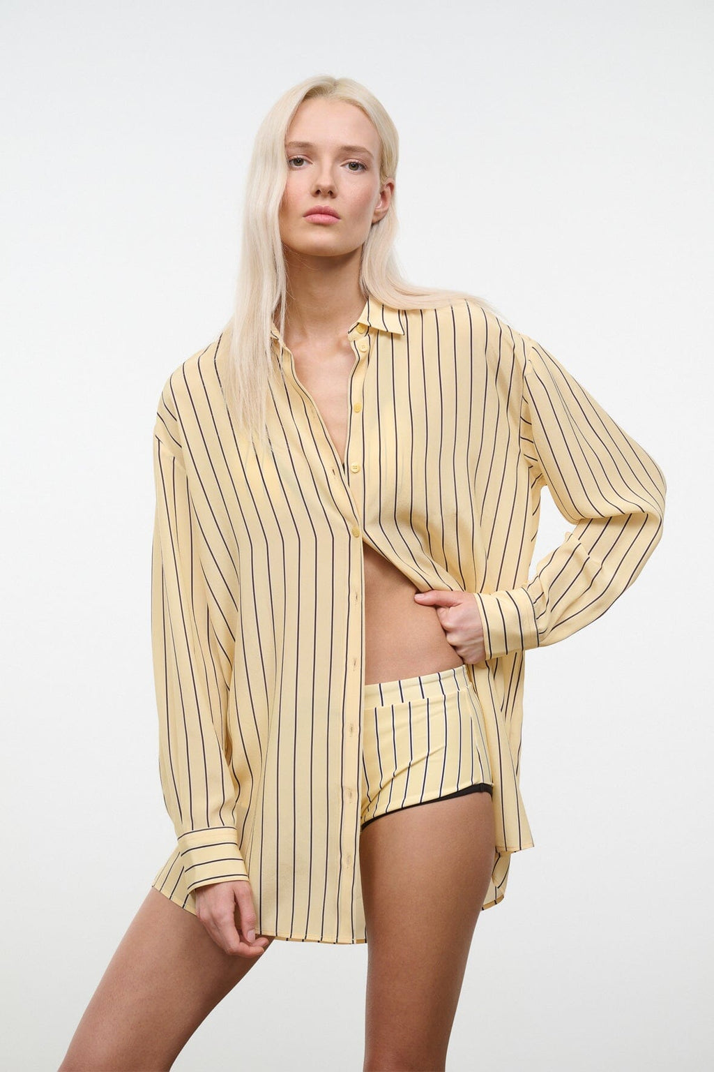 NOLAN SILK SHIRT | MONDAY STRIPE
